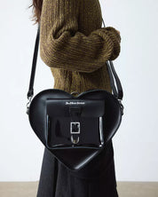 Dr. Martens Zaino Heart Black Kiev Patent Lamper Smooth Pelle Nero Unisex