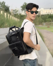 Dr. Martens Zaino Backpack Black Kiev Smooth Pelle Nero Unisex