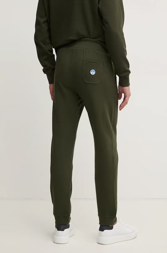 North Sails Pantaloni joggers tuta tecnica tech verde 673115 0440