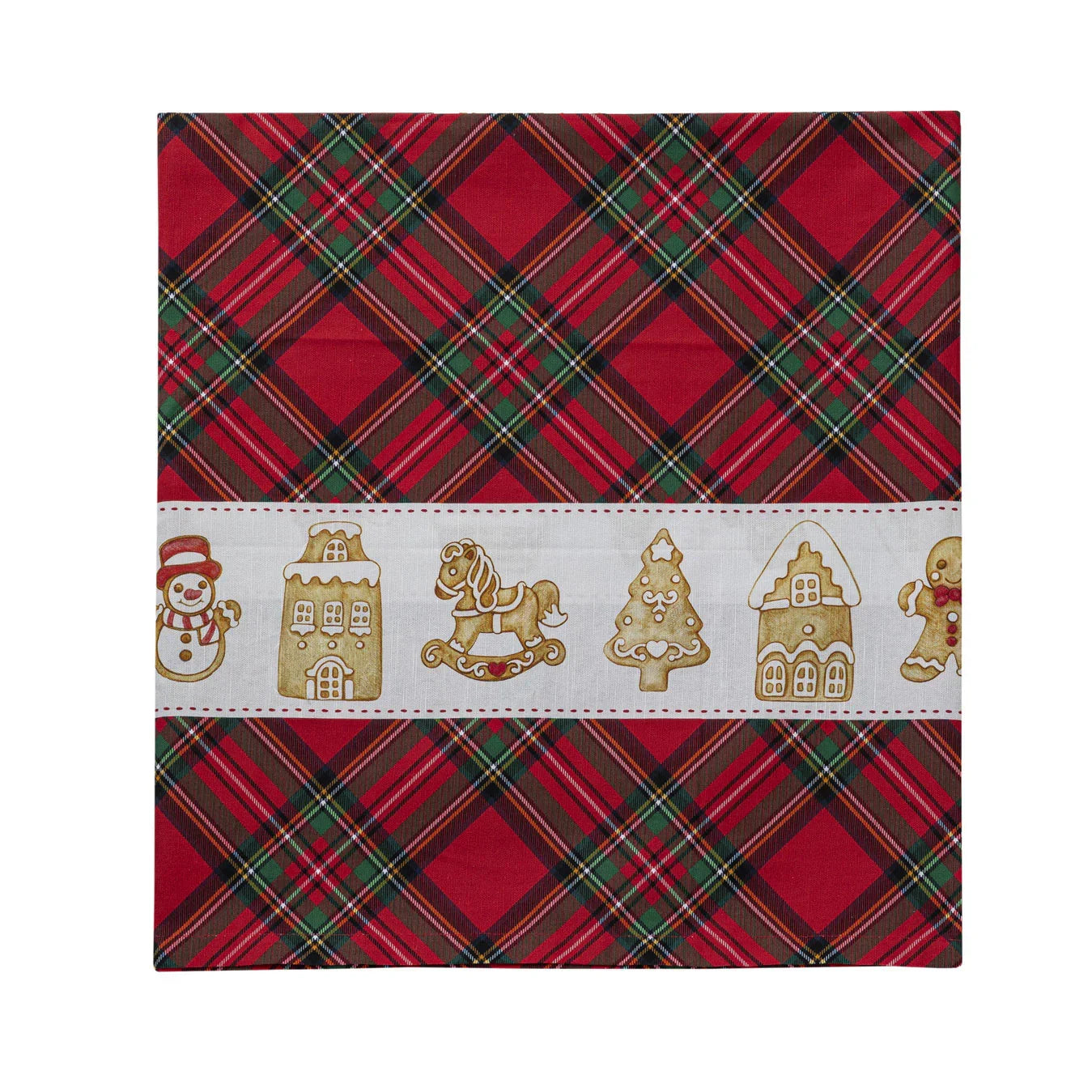 THUN Tovaglia 160x200 cm Thunland Gingerbread Red 100% cotone b101320