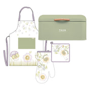 THUN Set Presina Guantone + Grembiule Bloom in scatola portapane 30x18x16 cm B101495