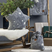 THUN Plaid Coperta con Borsa 70x100cm Abbracciami Star Glow in the Dark Blue b201288