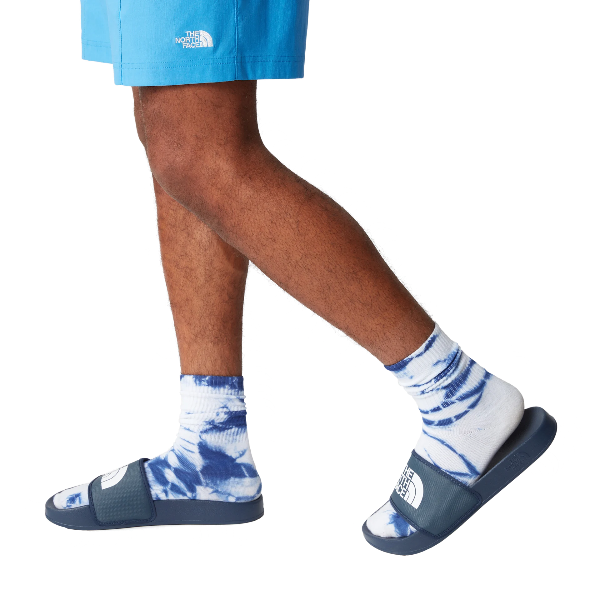 The North Face slide ciabatte uomo men Base Camp BLU NAVY Logo