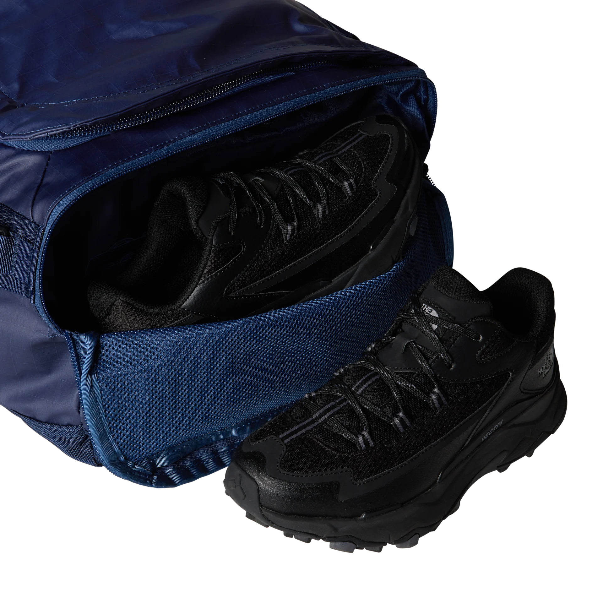 The North Face Borsone tela cerata zaino Duffel Base Camp Voyager 42 L Blu Navy