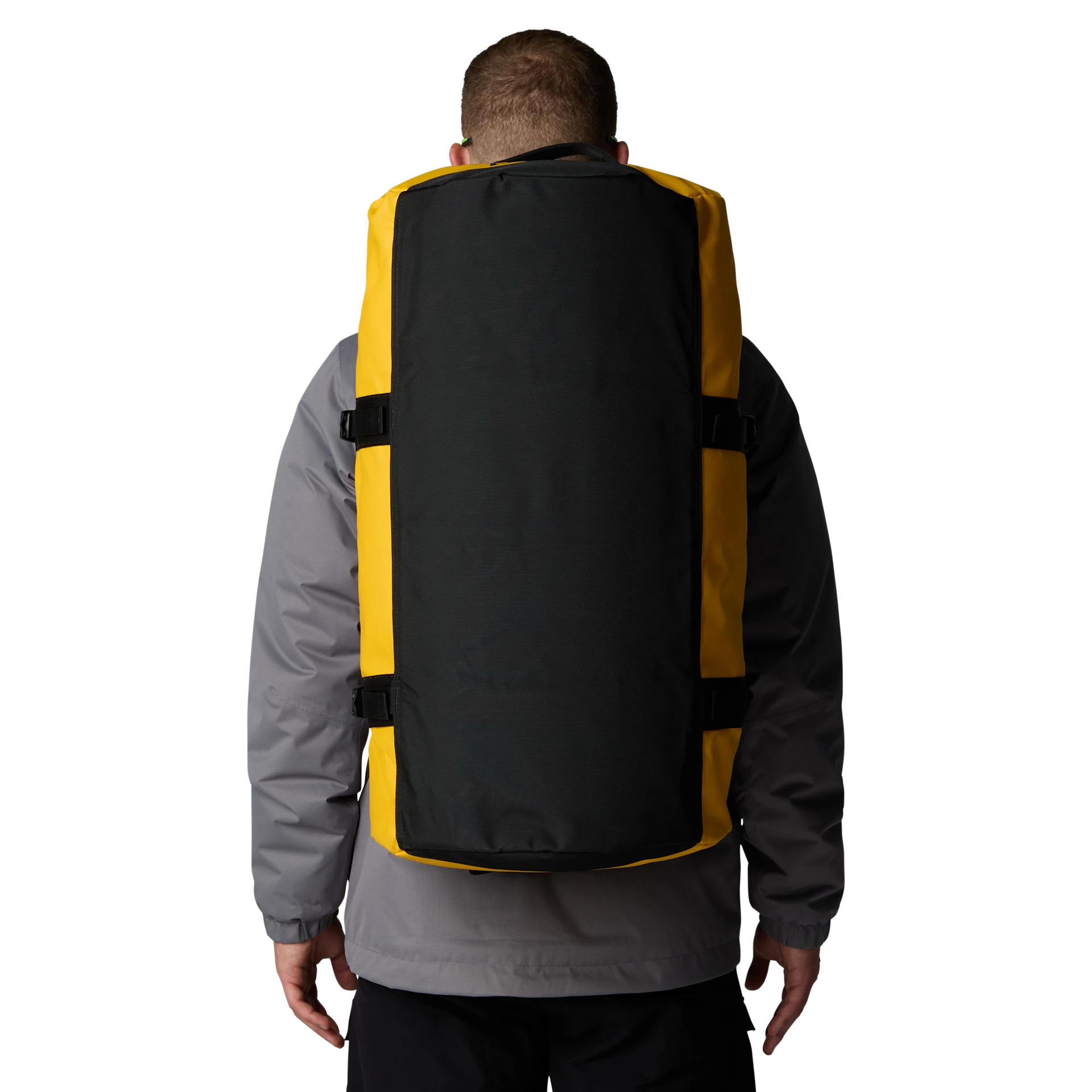 The North Face Borsone idrorepellente zaino Duffel Base Camp Voyager 71 litri M giallo