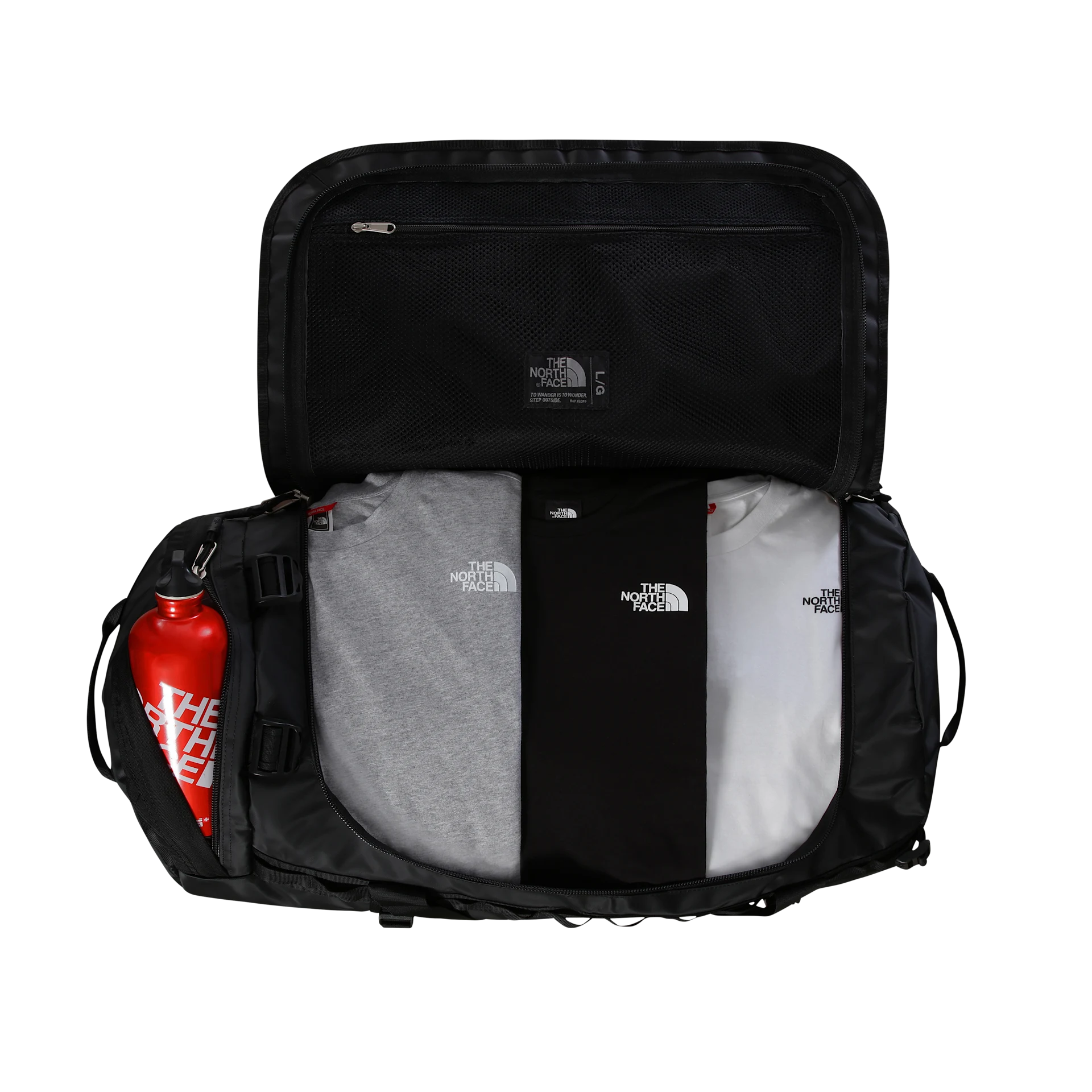 The North Face Borsone idrorepellente zaino Duffel Base Camp Voyager 95 litri L nero