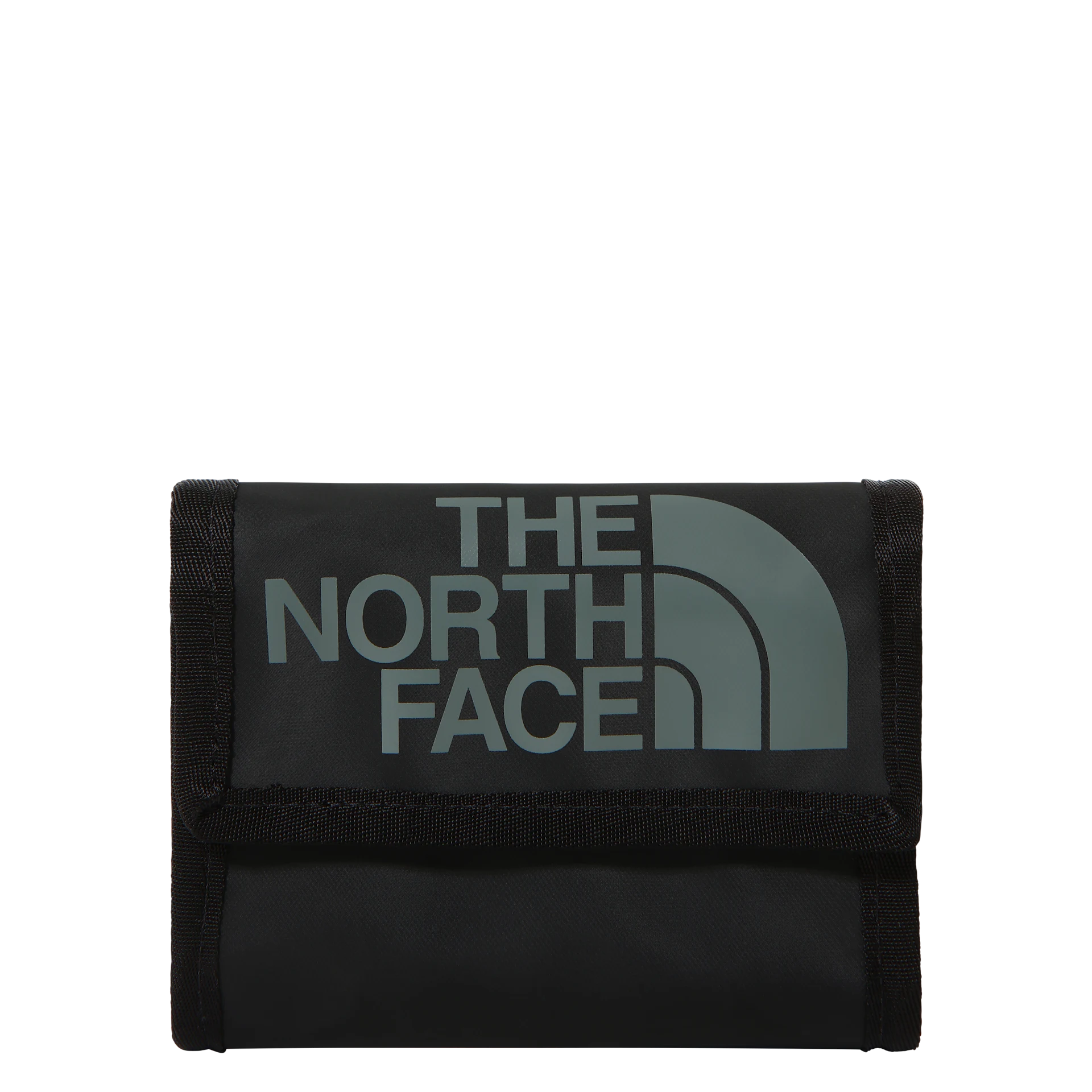 The North Face wallet portafoglio velcro 19x12 cm ecopelle NERO