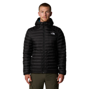 The North Face piumino giacca Huila cappuccio e imbottitura uomo NERO