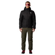 The North Face piumino giacca Huila cappuccio e imbottitura uomo NERO