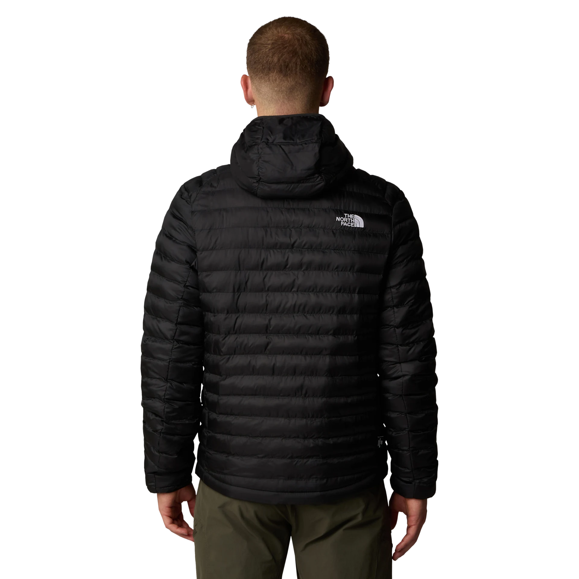 The North Face piumino giacca Huila cappuccio e imbottitura uomo NERO