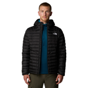 The North Face piumino giacca Huila cappuccio e imbottitura uomo NERO