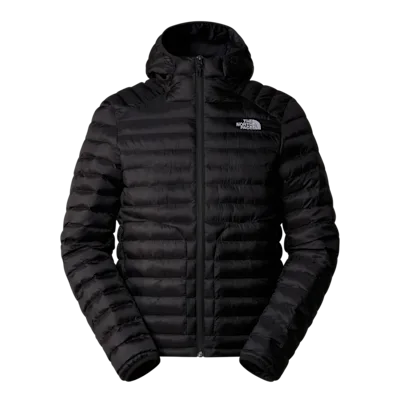 The North Face piumino giacca Huila cappuccio e imbottitura uomo NERO