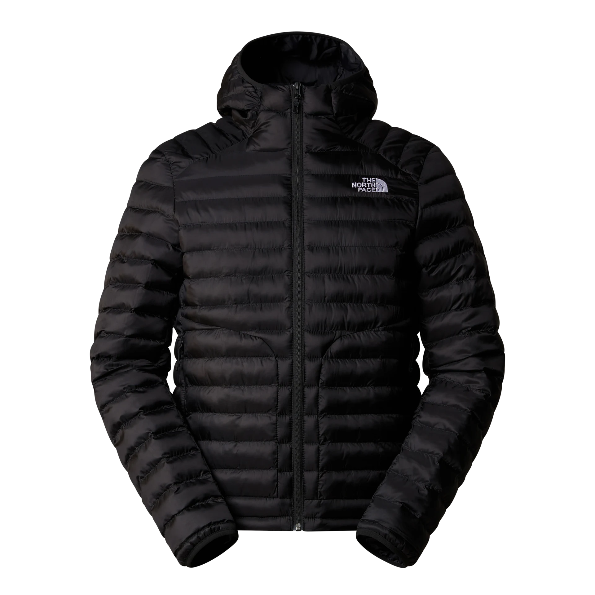 The North Face piumino giacca Huila cappuccio e imbottitura uomo NERO