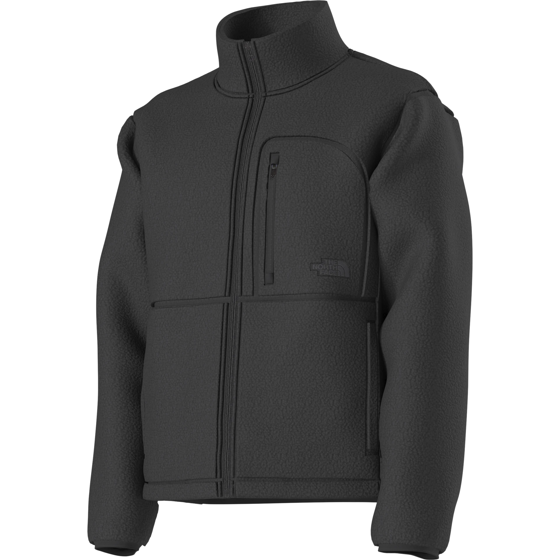 The North Face Giacca Pullover in Pile Extreme Uomo in Tessuto Tecnico Nero Full Zip