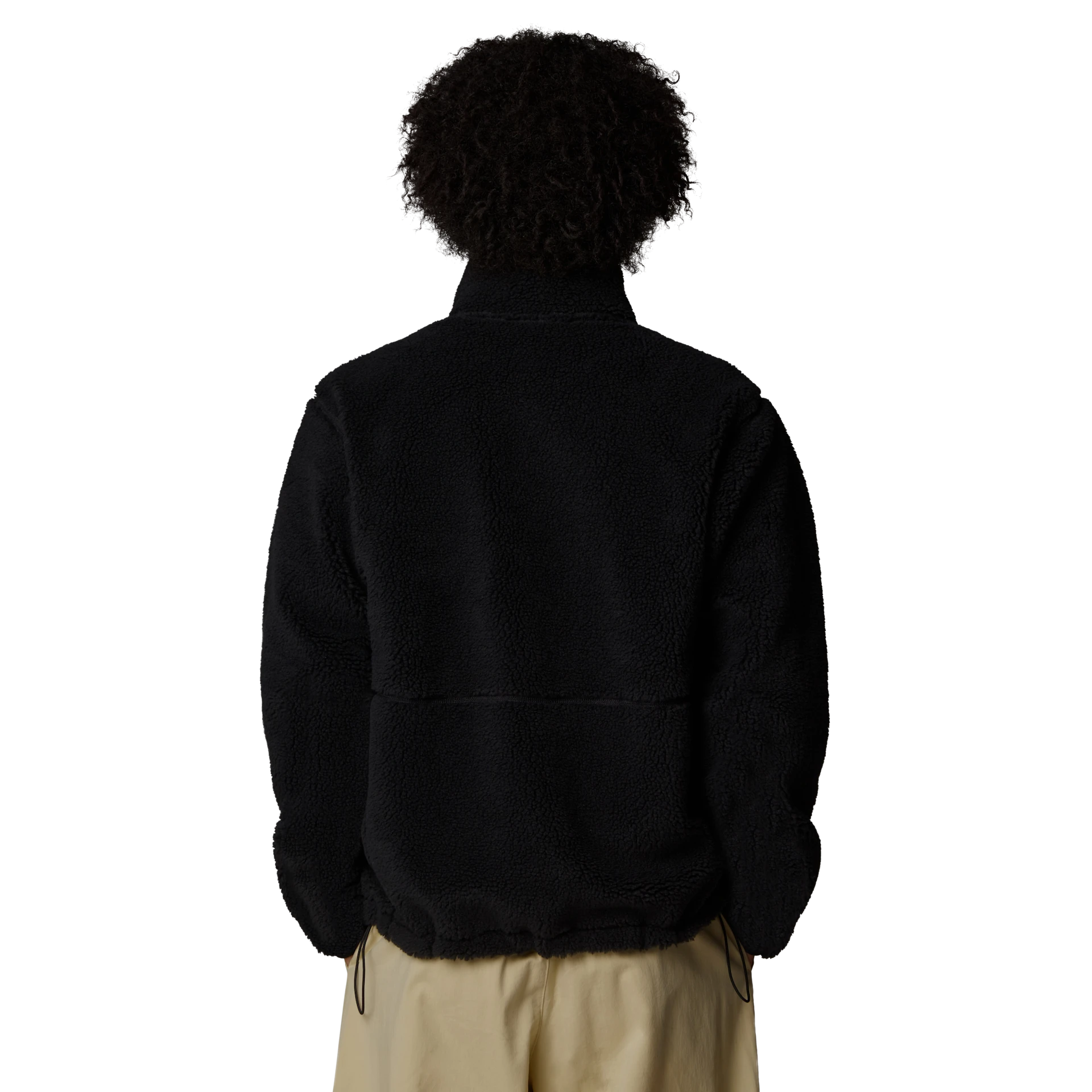 The North Face Giacca Pullover in Pile Extreme Uomo in Tessuto Tecnico Nero Full Zip