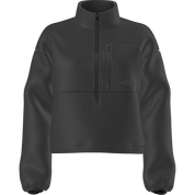 The North Face Giacca Pullover Corta in Pile Extreme Donna in Tessuto Tecnico Nero Half Zip