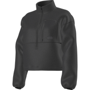 The North Face Giacca Pullover Corta in Pile Extreme Donna in Tessuto Tecnico Nero Half Zip