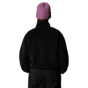 The North Face Giacca Pullover Corta in Pile Extreme Donna in Tessuto Tecnico Nero Half Zip