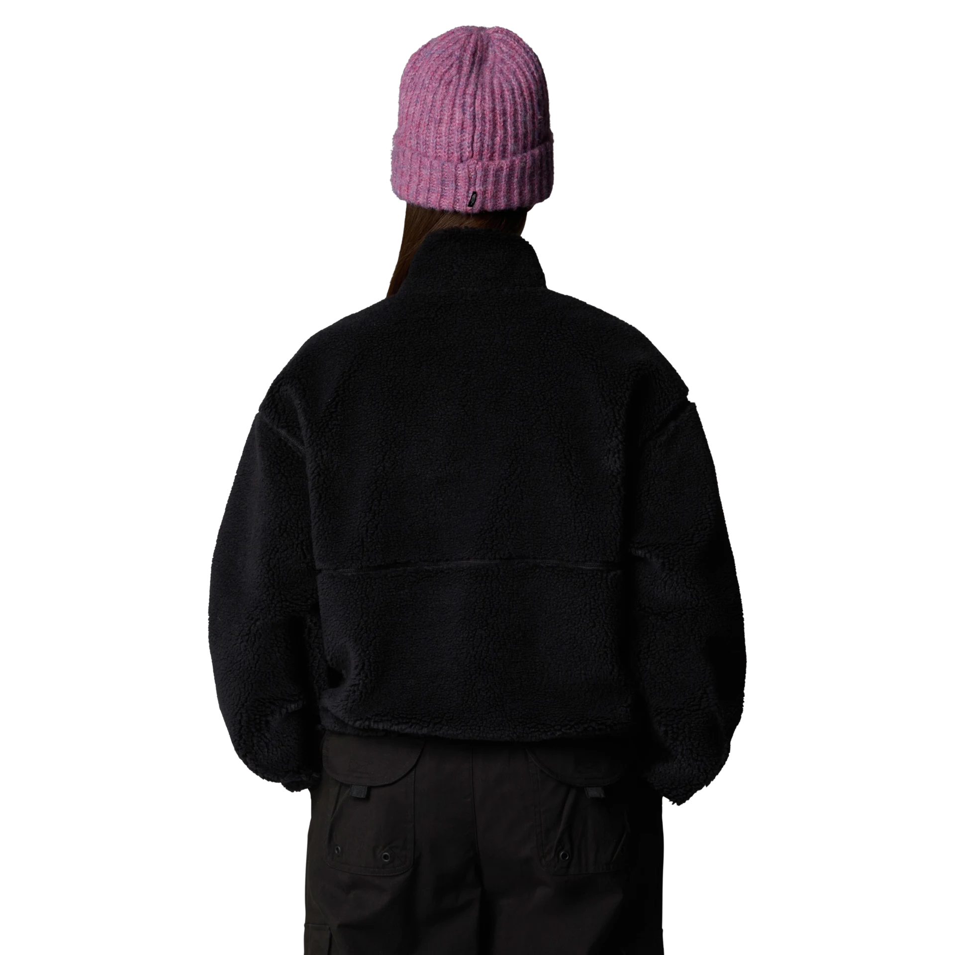 The North Face Giacca Pullover Corta in Pile Extreme Donna in Tessuto Tecnico Nero Half Zip