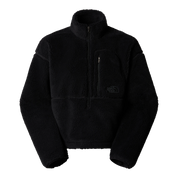 The North Face Giacca Pullover Corta in Pile Extreme Donna in Tessuto Tecnico Nero Half Zip