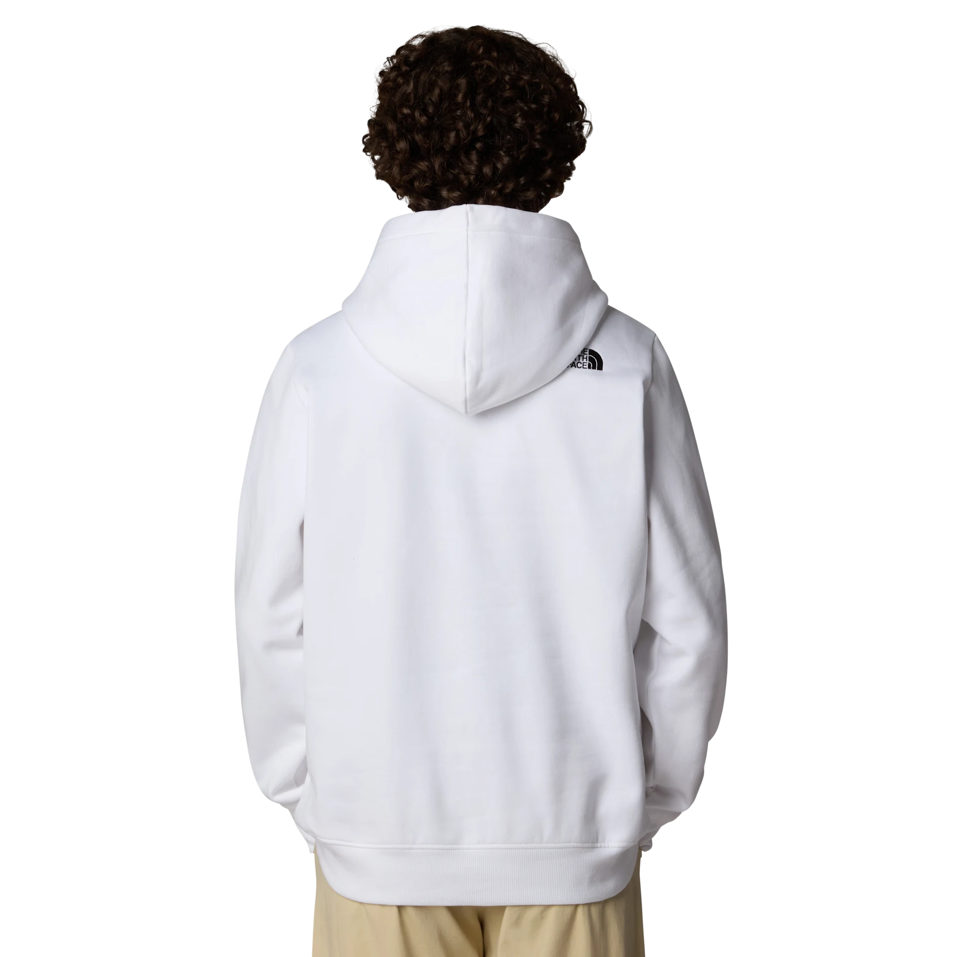 The North Face felpa con cappuccio Drew Peak uomo BIG LOGO bianco