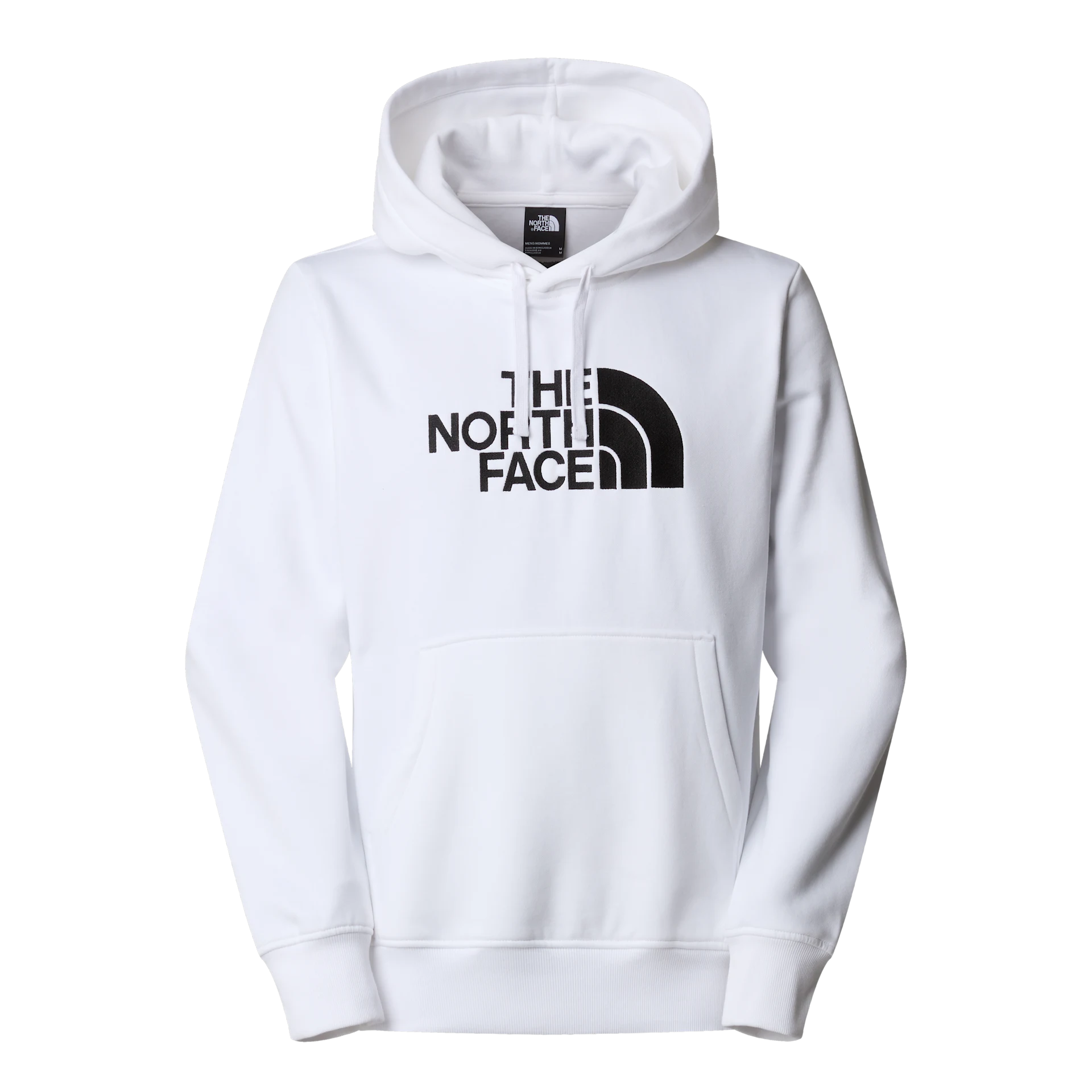 The North Face felpa con cappuccio Drew Peak uomo BIG LOGO bianco