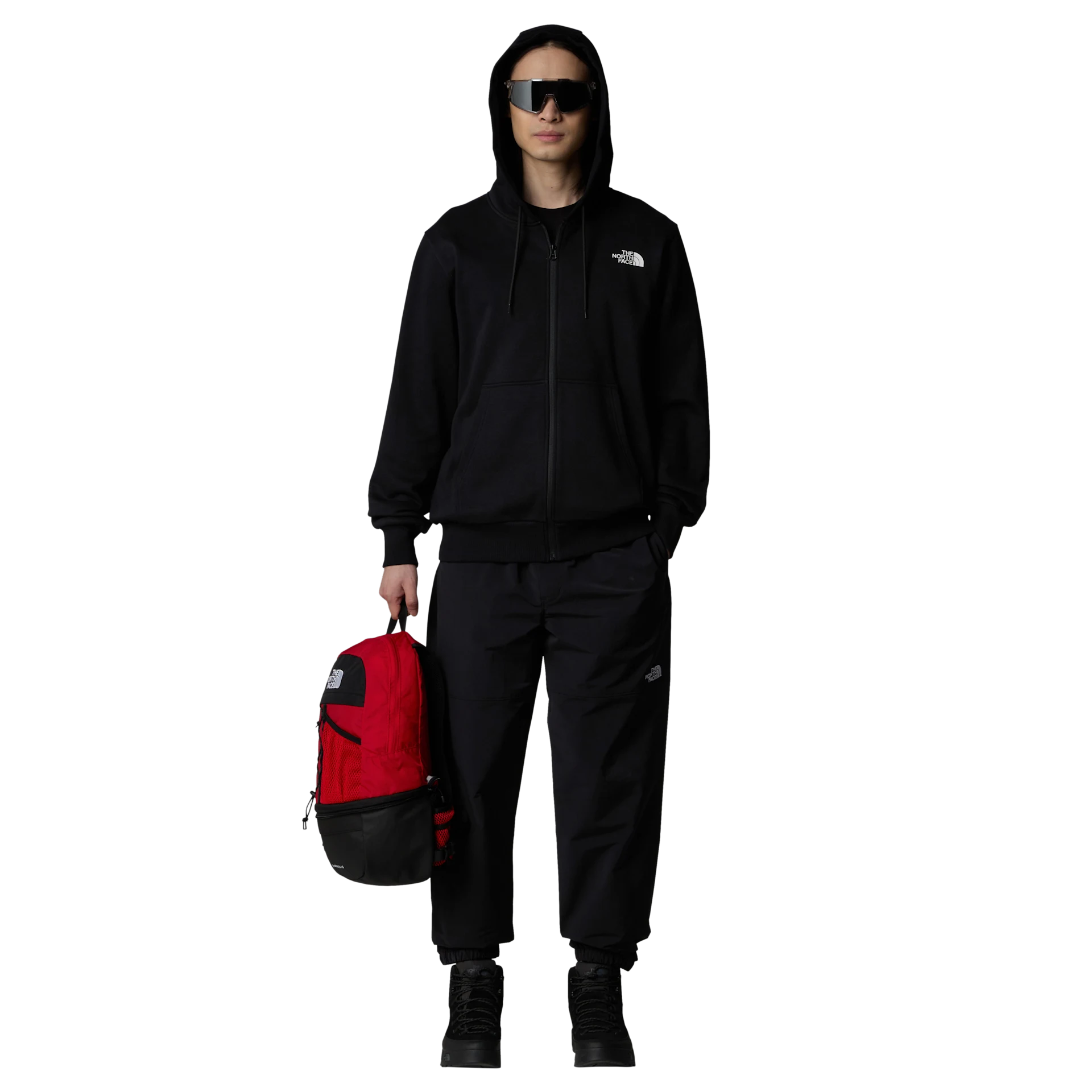 The North Face felpa con cappuccio full zip simple dome nero