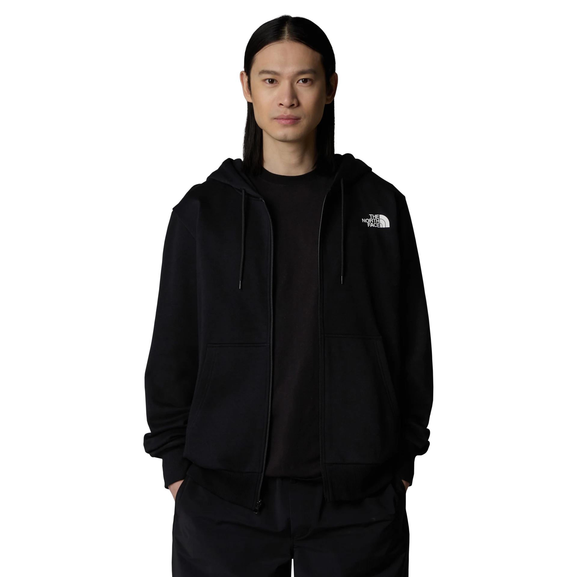 The North Face felpa con cappuccio full zip simple dome nero
