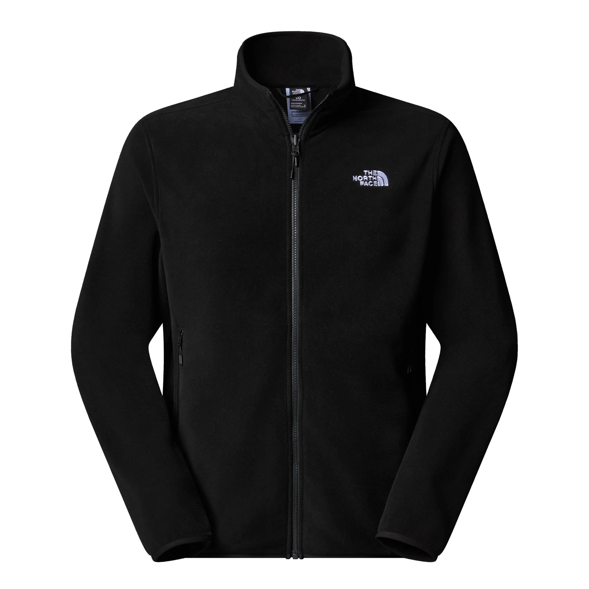 The North Face felpa Pile Glacier full zip uomo nero