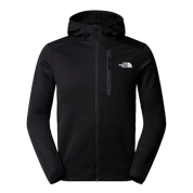 The North Face felpa Pile con cappuccio full zip mountain athletics black nero