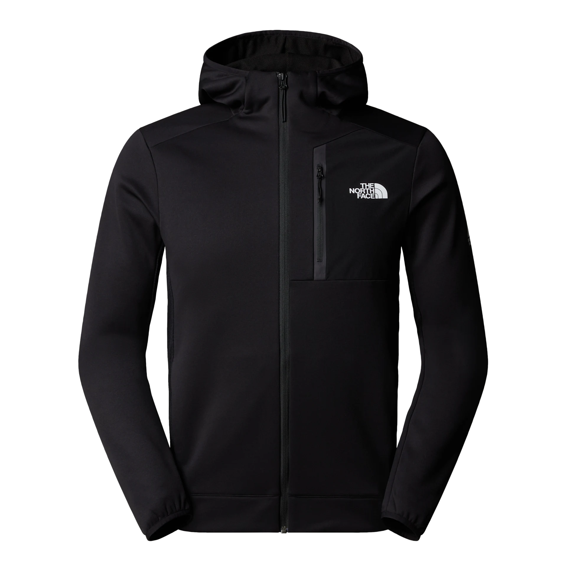 The North Face felpa Pile con cappuccio full zip mountain athletics black nero