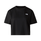 The North Face T-Shirt Donna Evolution Simple Dome Cropped Misto Cotone Nero