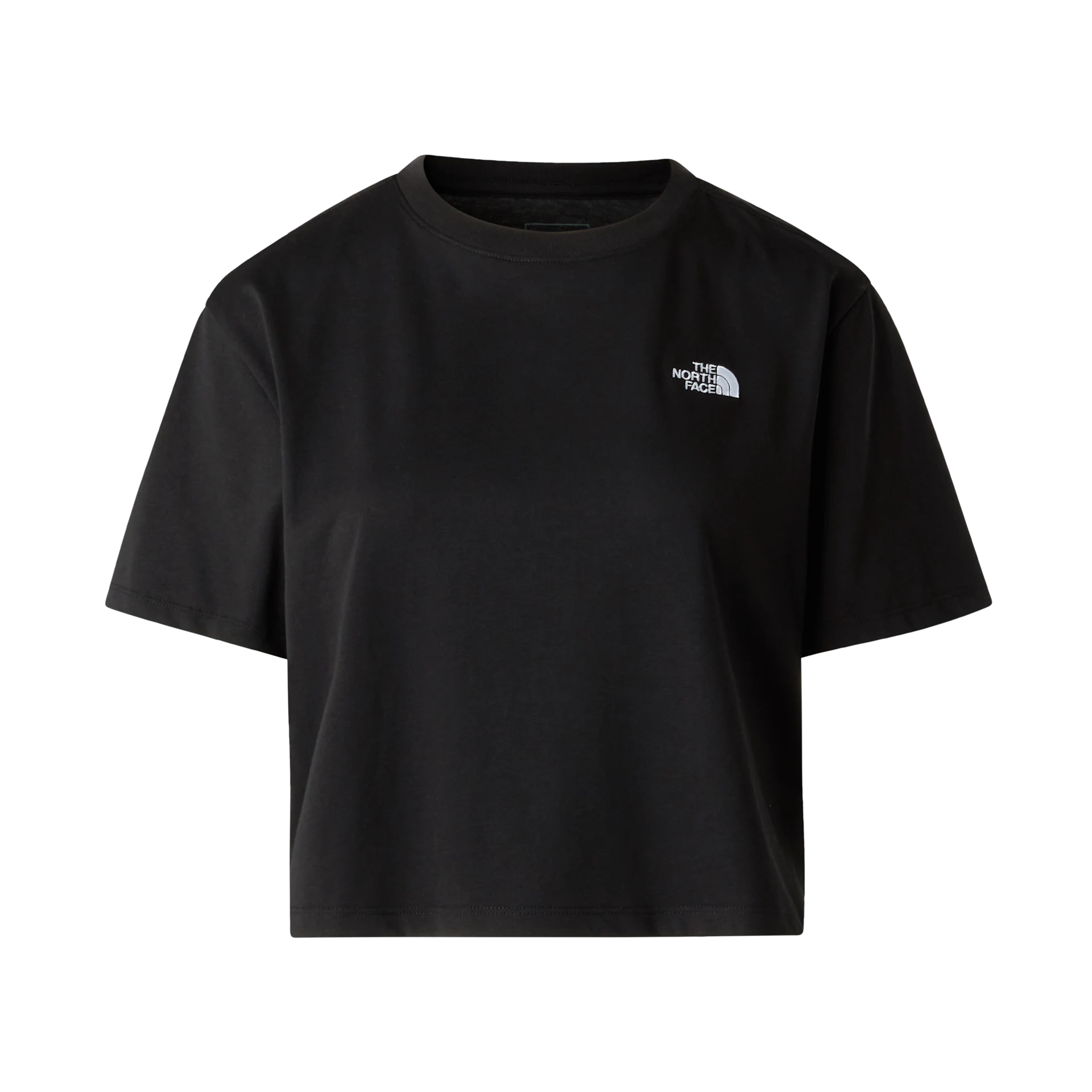 The North Face T-Shirt Donna Evolution Simple Dome Cropped Misto Cotone Nero