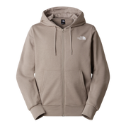 The North Face Felpa Full Zip con Cappuccio Half Dome Light Uomo in Misto Cotone Beige Stone Slab