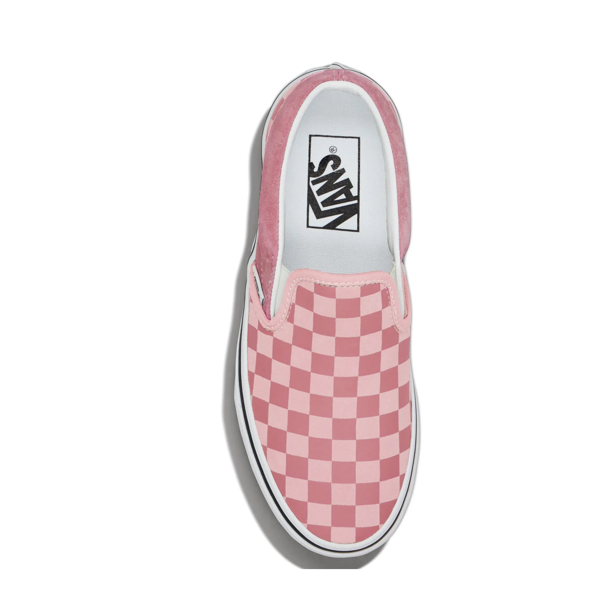 Vans Scarpe Classic Slip-On Donna Trama Checkerboard in Tela Mauve