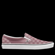 Vans Scarpe Classic Slip-On Donna Trama Checkerboard in Tela Mauve