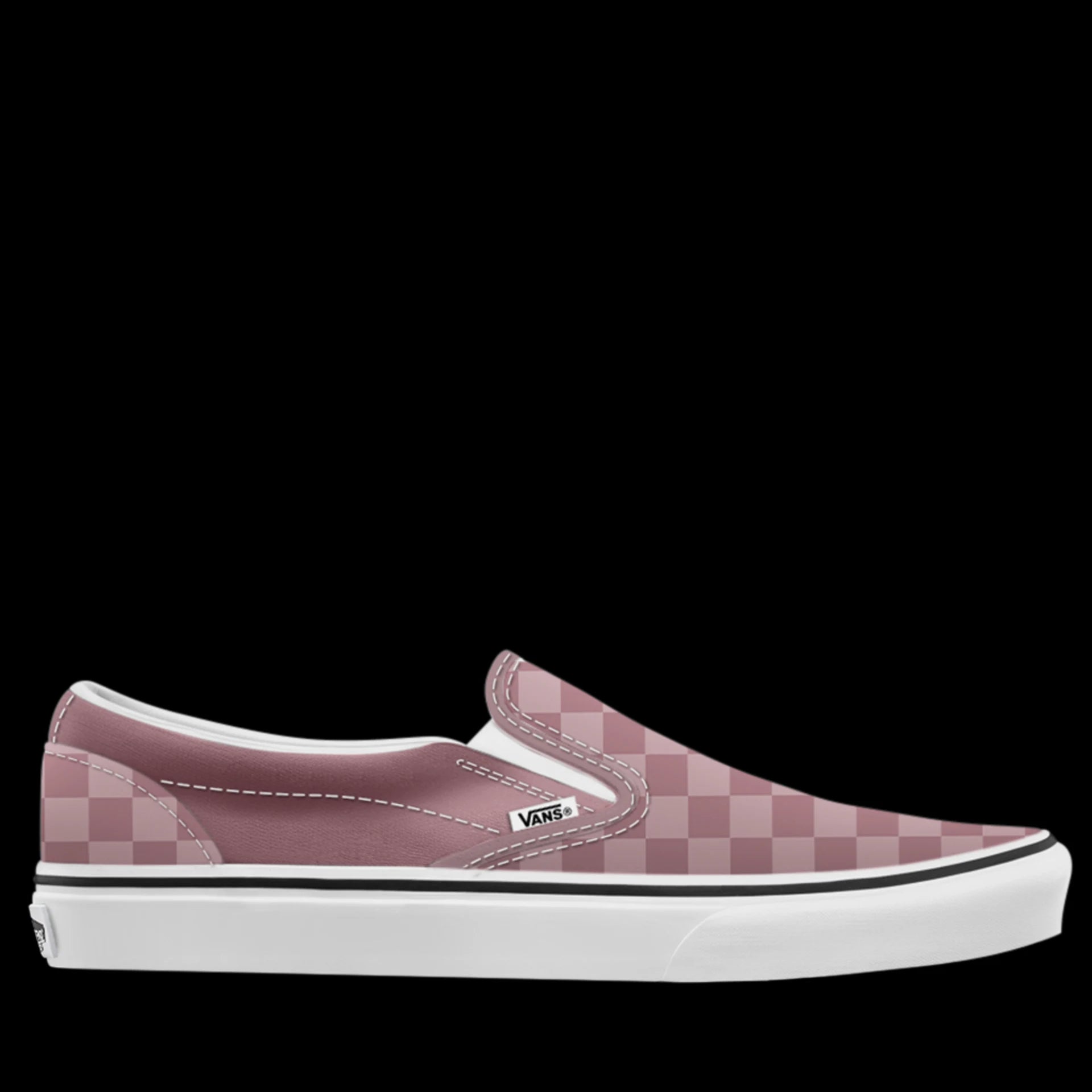 Vans Scarpe Classic Slip-On Donna Trama Checkerboard in Tela Mauve