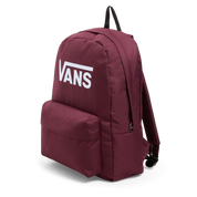 Vans Zaino Old Skool Casual 22 litri in Poliestere Bordeaux Logo Bianco Unisex
