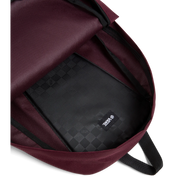 Vans Zaino Old Skool Casual 22 litri in Poliestere Bordeaux Logo Bianco Unisex