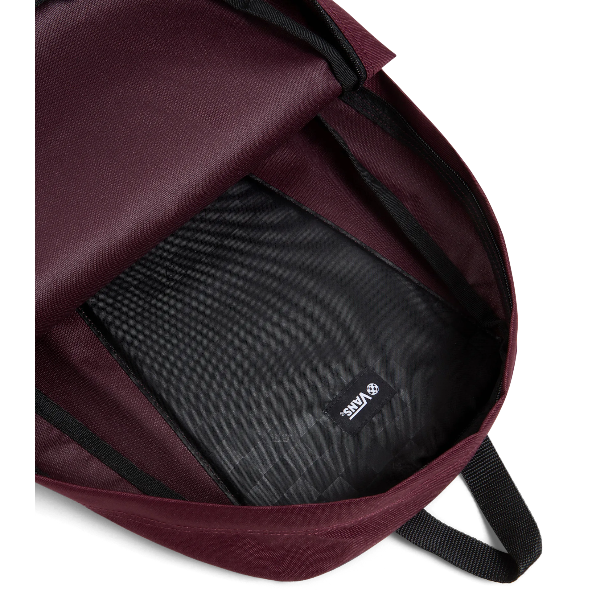Vans Zaino Old Skool Casual 22 litri in Poliestere Bordeaux Logo Bianco Unisex