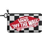 Vans Portafoglio Logo Off The Wall Zip Wallet Trama Checkerboard Nero Bianco Unisex