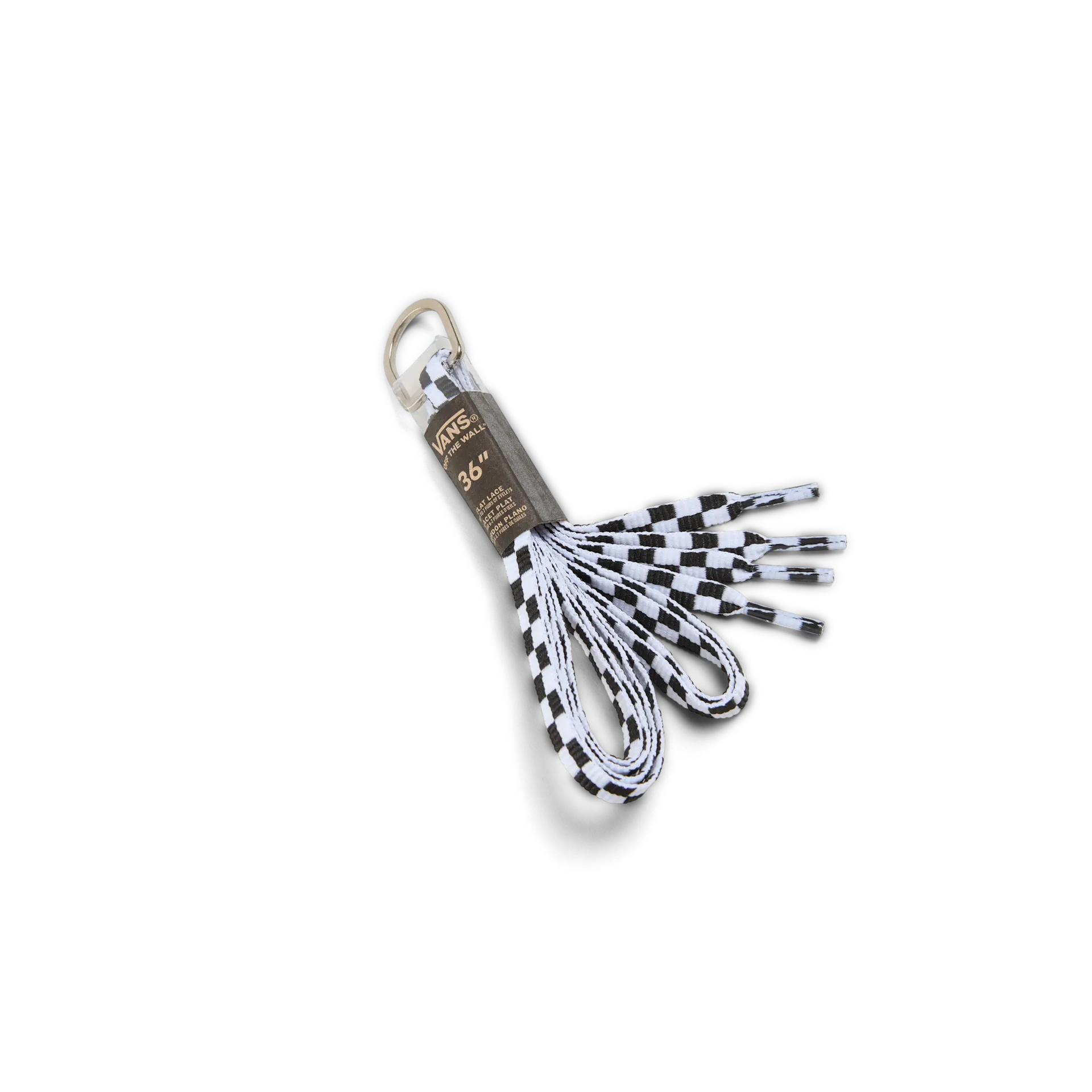 Vans Lacci di Ricambio Checkered Nero 36 pollici, 91 cm