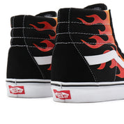 Vans Sneakers Alte Unisex SK8-Hi Reissue FLME BLKWH Tela e Suede Nero