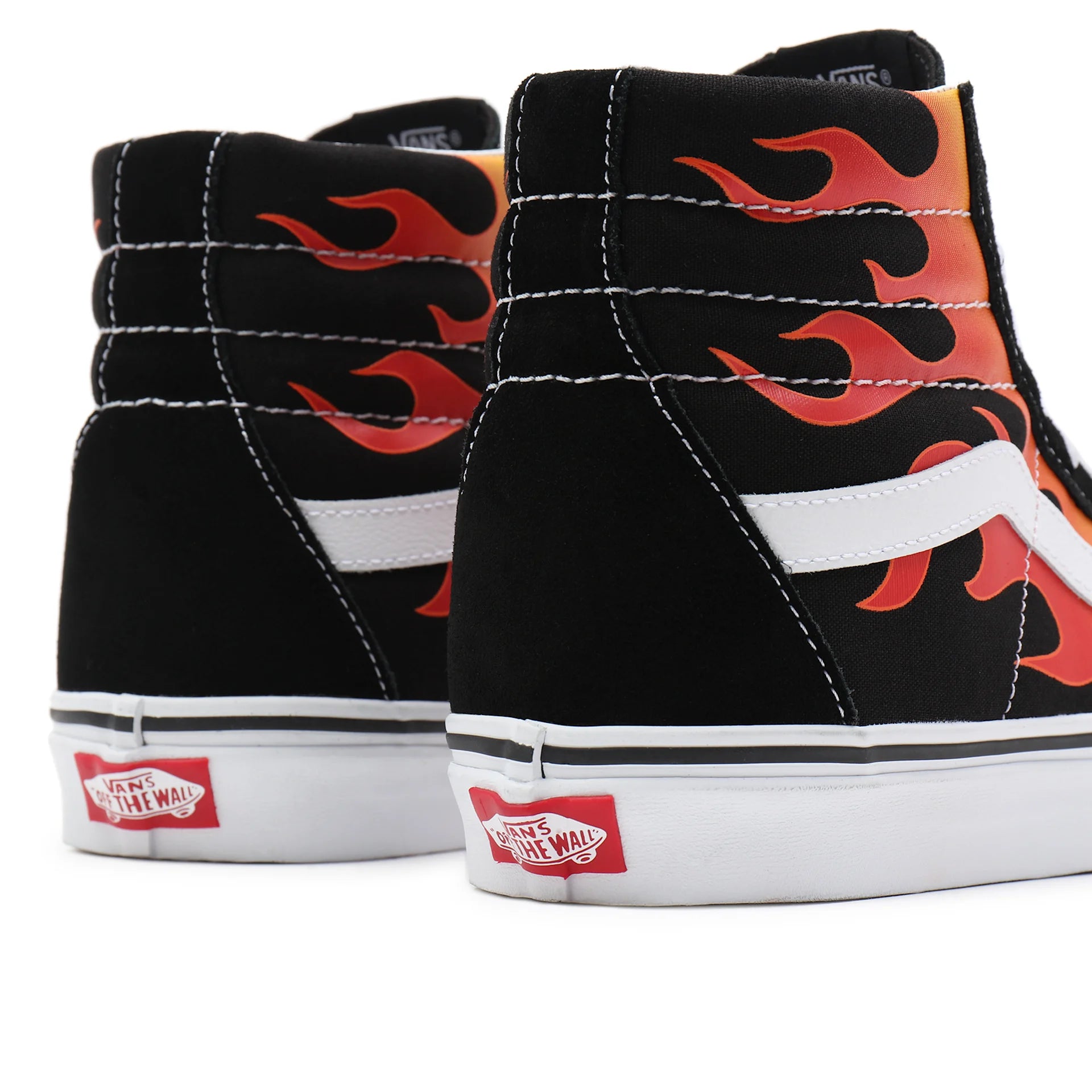 Vans Sneakers Alte Unisex SK8-Hi Reissue FLME BLKWH Tela e Suede Nero
