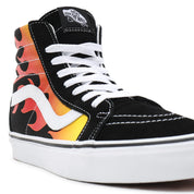 Vans Sneakers Alte Unisex SK8-Hi Reissue FLME BLKWH Tela e Suede Nero