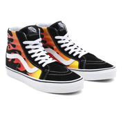 Vans Sneakers Alte Unisex SK8-Hi Reissue FLME BLKWH Tela e Suede Nero