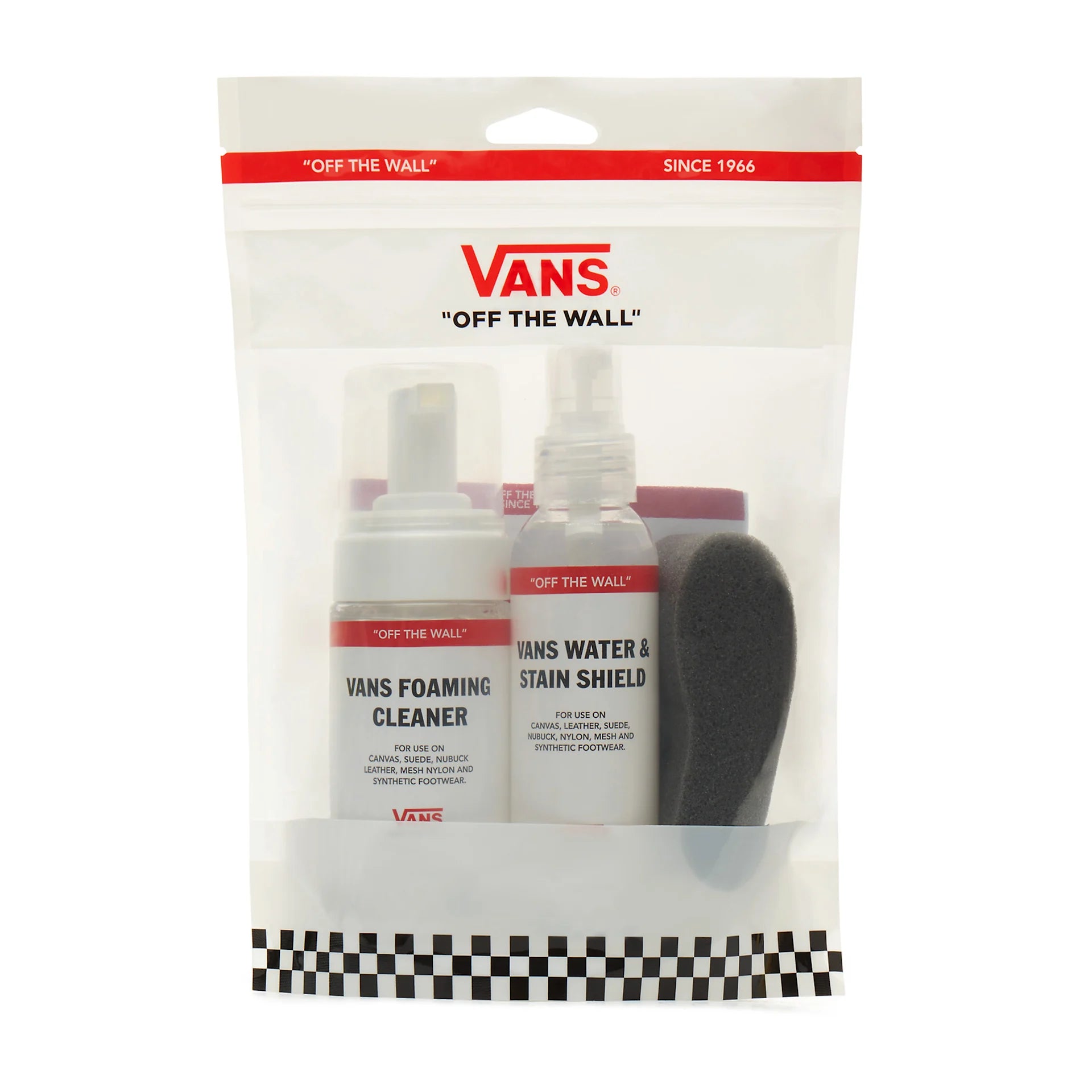 Vans kit universale pulizia scarpe calzature set tessuto pelle nabuk ed ecopelle