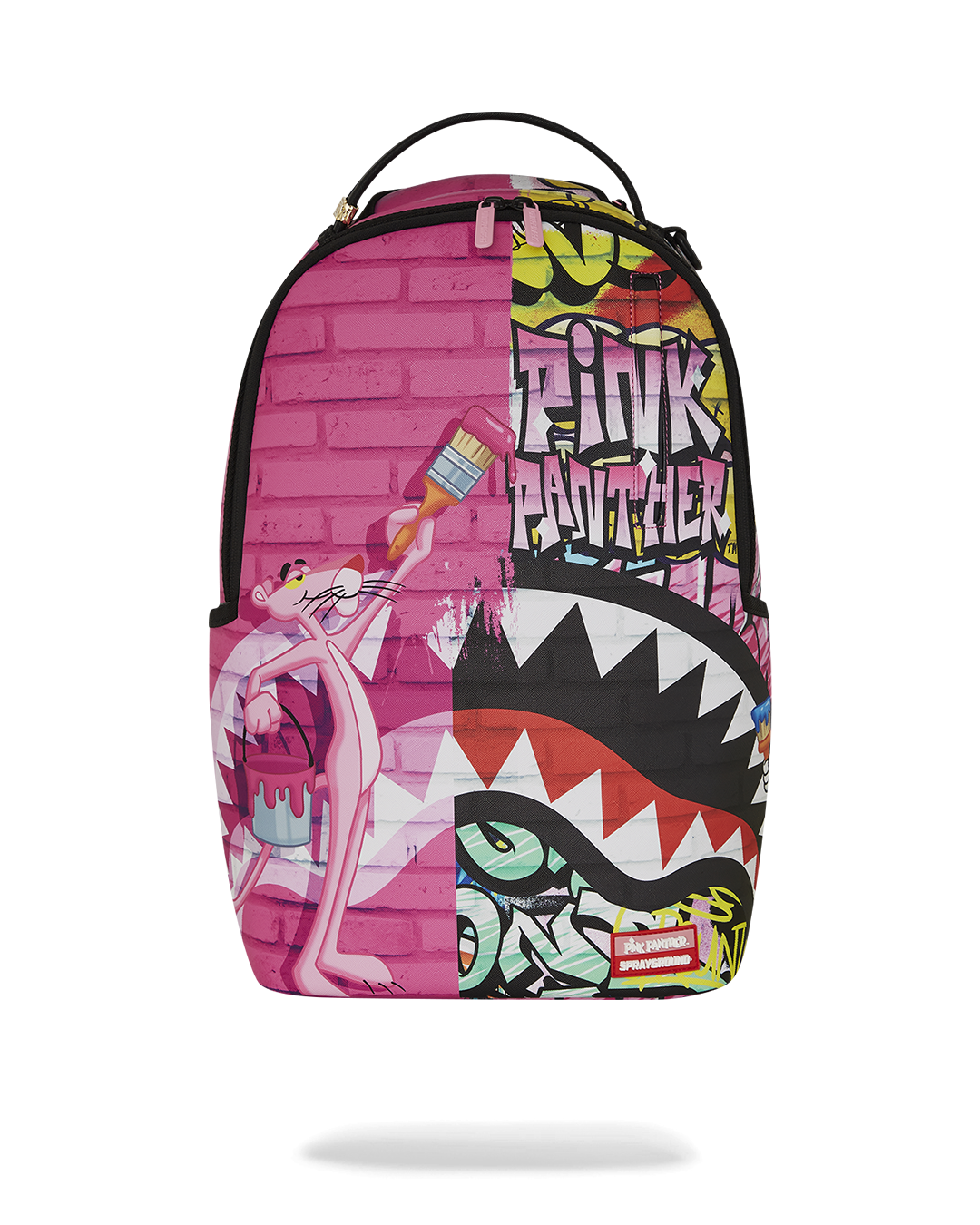 Sprayground Zaino Big Backpack Scuola City Viaggio Shark Pink Panther B7007