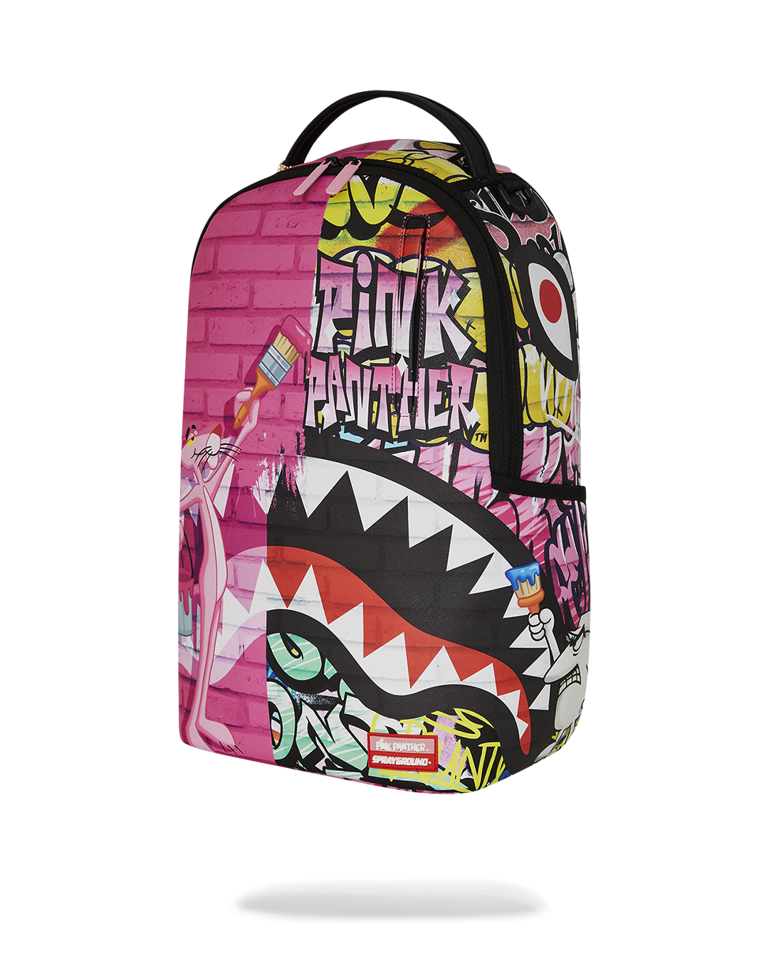 Sprayground Zaino Big Backpack Scuola City Viaggio Shark Pink Panther B7007