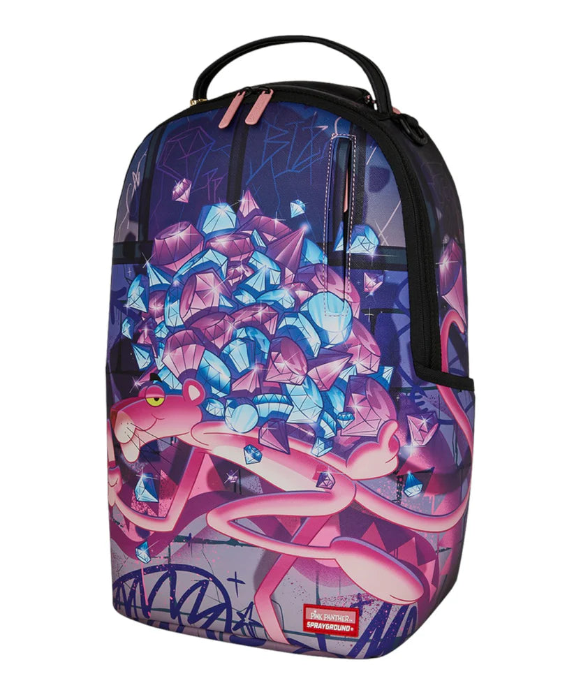 Sprayground Zaino Big Backpack Scuola City Viaggio Shark pink panther diamond
